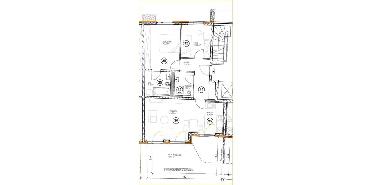 Erdgeschoßwohnung Erding - 3 Zimmer, 90 m&sup2;, 1.570&euro; | Angebot:26491414