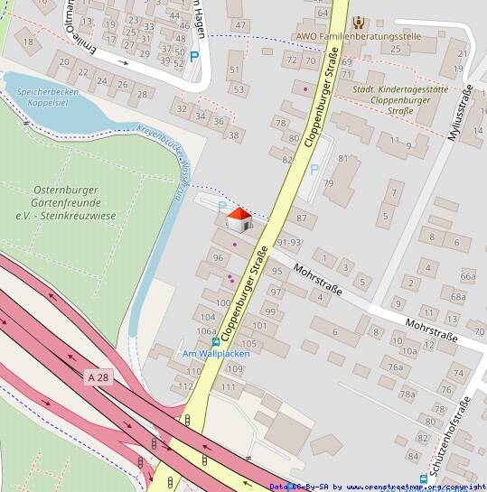 Etagenwohnung Oldenburg Osternburg - 4 Zimmer, 82 m&sup2;, 1.040&euro; | Angebot:26065098