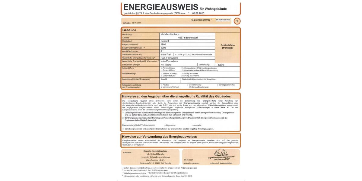 Erdgeschoßwohnung Grünhainichen - 2 Zimmer, 52 m&sup2;, 234&euro; | Angebot:9700049