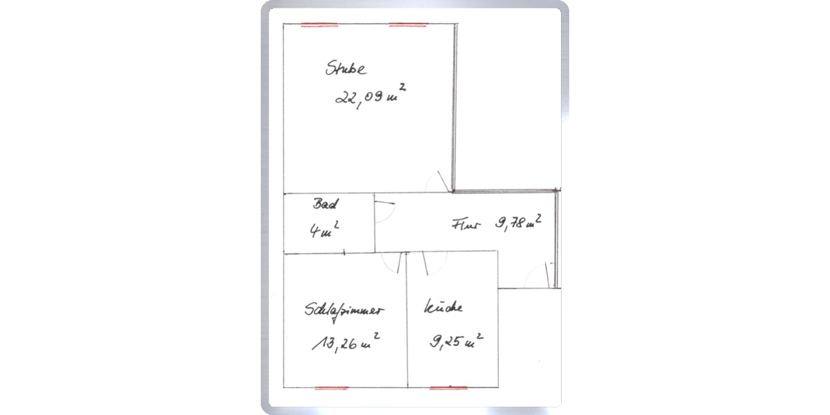 Etagenwohnung Rochlitz - 2 Zimmer, 58 m&sup2;, 350&euro; | Angebot:26385617