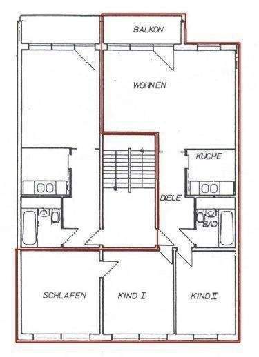 Etagenwohnung Gotha Gotha West - 4 Zimmer, 73 m&sup2;, 450&euro; | Angebot:26017948