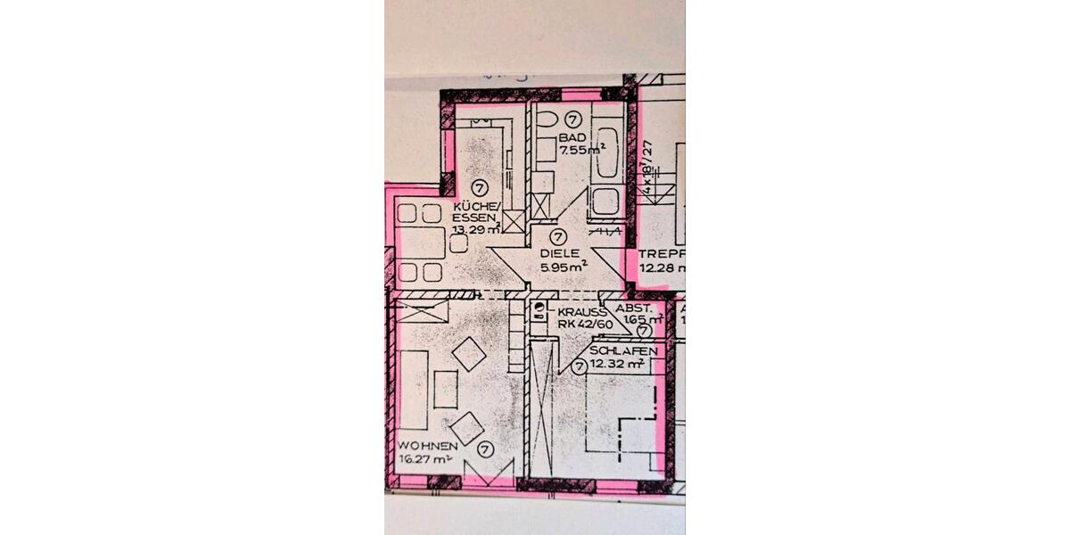 Etagenwohnung Penzberg - 2 Zimmer, 59 m&sup2;, 636&euro; | Angebot:26608630