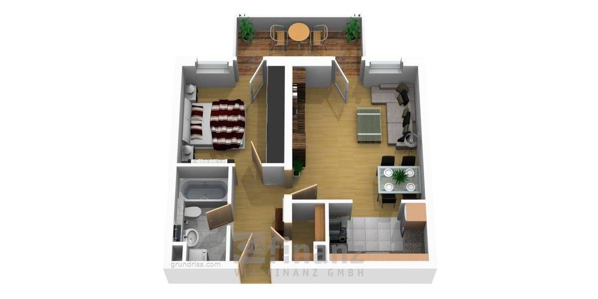 Etagenwohnung Chemnitz Sonnenberg - 2 Zimmer, 54 m&sup2;, 324&euro; | Angebot:26320345