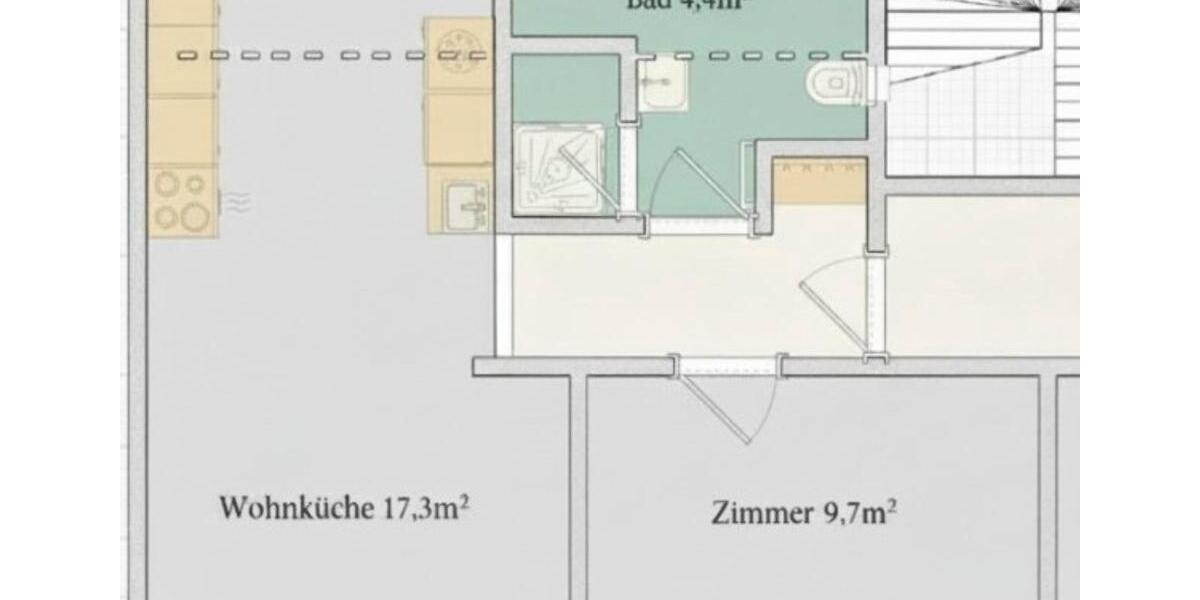 Dachgeschoßwohnung Celle Neustadt/Heese - 2 Zimmer, 38 m&sup2;, 650&euro; | Angebot:26532124