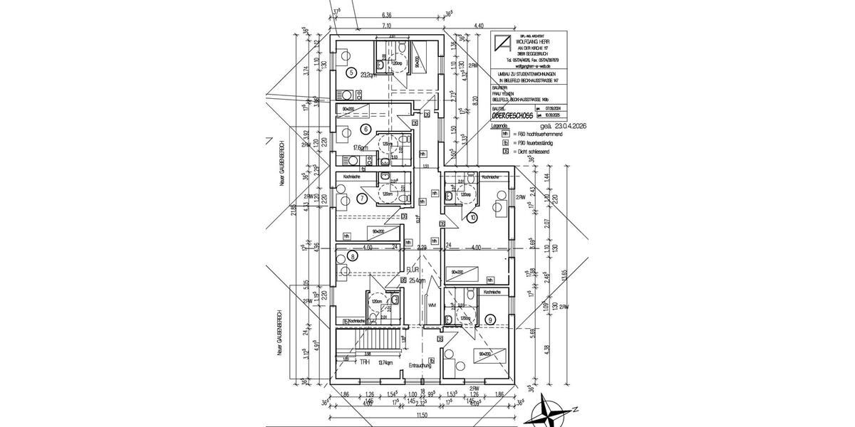 Etagenwohnung Bielefeld Schildesche - 1 Zimmer, 30 m&sup2;, 566&euro; | Angebot:26385407