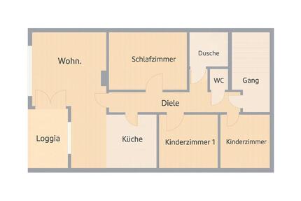 Modern trifft Charme: Stilvolle 4-Zimmer-Wohnung Loggia & Garage 4 zimmer