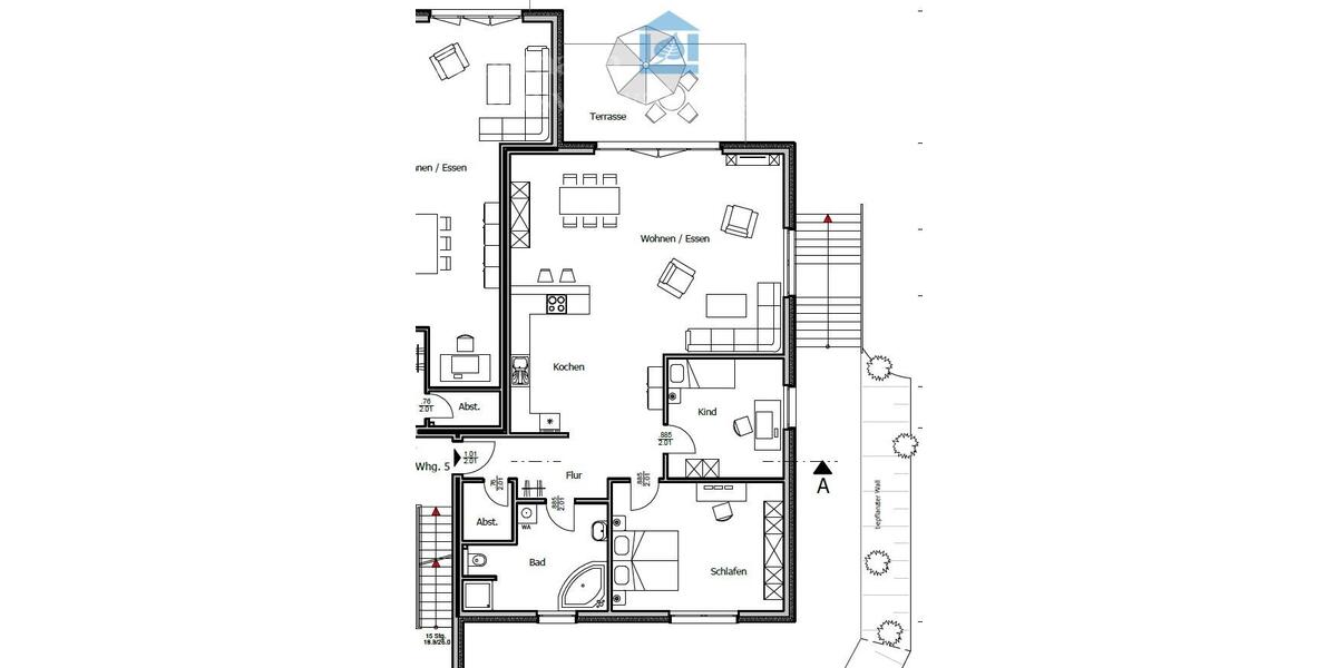 Erdgeschoßwohnung Buxtehude - 3 Zimmer, 122 m&sup2;, 1.400&euro; | Angebot:24689276
