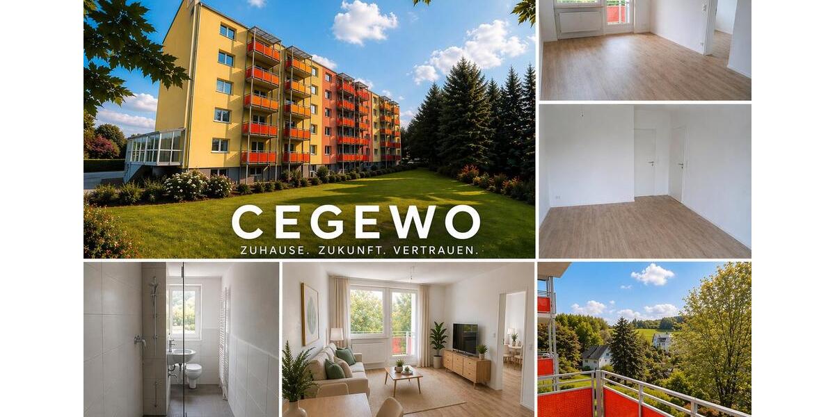 Etagenwohnung Thum - 3 Zimmer, 60 m&sup2;, 411&euro; | Angebot:26630145