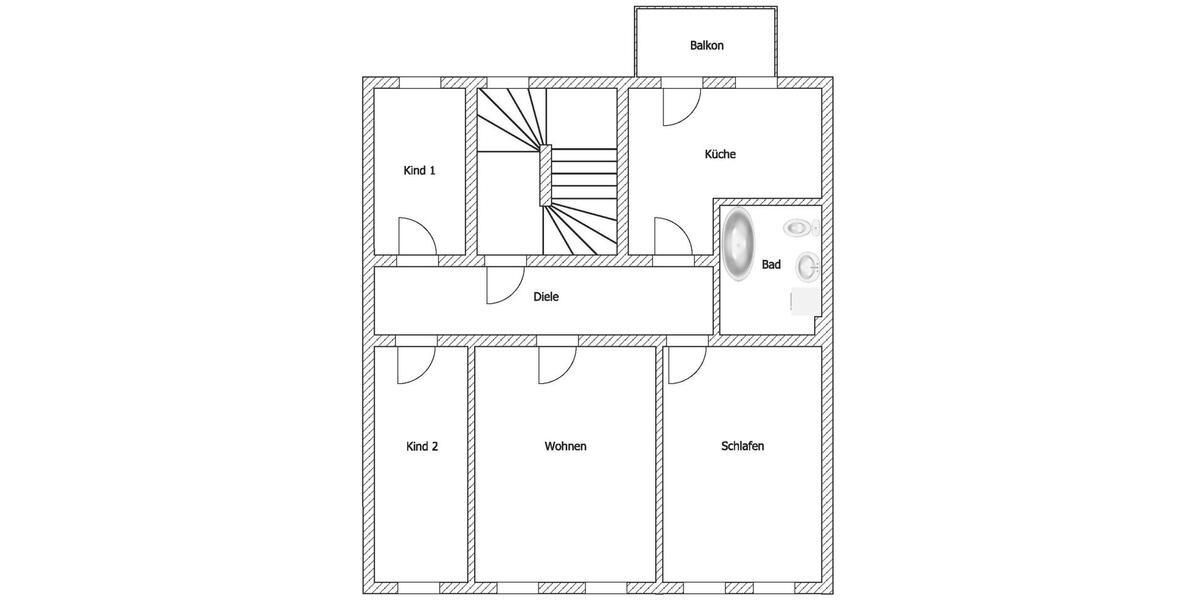 Etagenwohnung Riesa Neuweida - 4 Zimmer, 85 m&sup2;, 467&euro; | Angebot:15924954