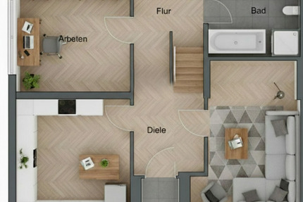 Haus Beckum - 5 Zimmer, 141 m&sup2;, 1.400&euro; | Angebot:25236175