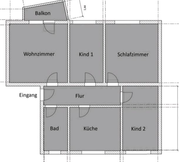 Helle 4-Zimmer-Wohnung in Hanau-KleinAuheim zu vermieten