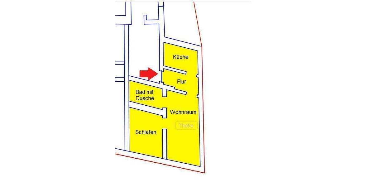 Dachgeschoßwohnung Aschersleben - 2 Zimmer, 45 m&sup2;, 330&euro; | Angebot:26337320