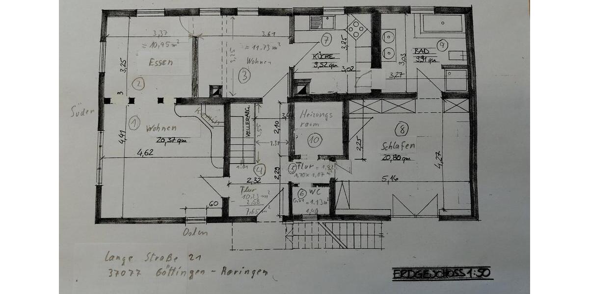 3-Raum-EG-Wohnung in Göttingen OT Roringen 3 zimmer