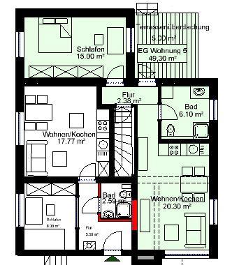 2 Zimmerwohnung 2 zimmer