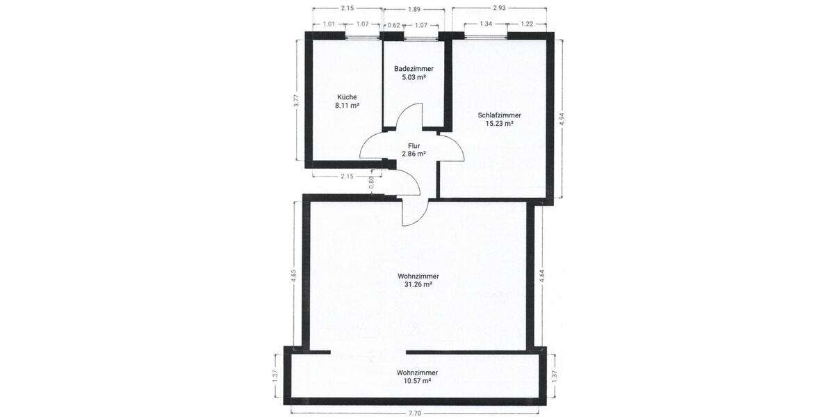 Dachgeschoßwohnung Sachsenhagen - 2 Zimmer, 69 m&sup2;, 580&euro; | Angebot:26412408