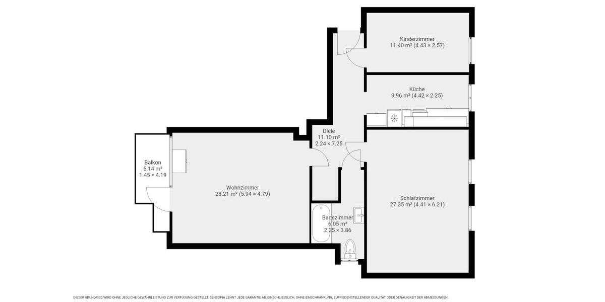 Etagenwohnung Tastrup - 3 Zimmer, 100 m&sup2;, 760&euro; | Angebot:25789708