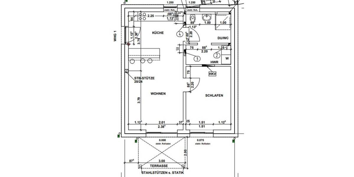 Etagenwohnung Hofgeismar - 2 Zimmer, 56 m&sup2;, 797&euro; | Angebot:26672739