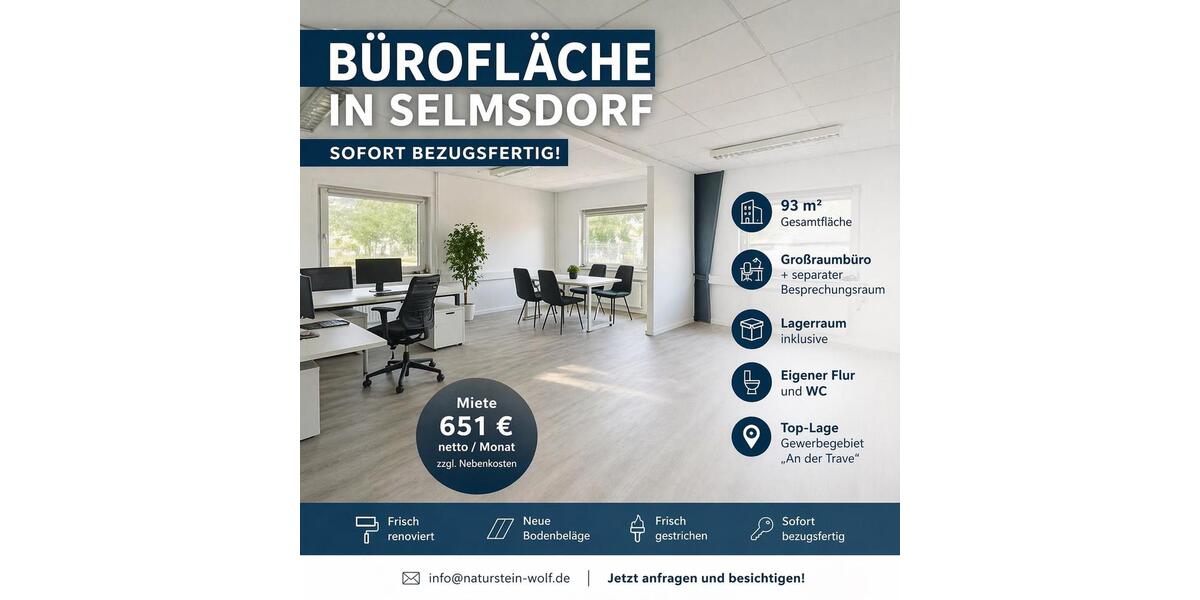 Gewerbeobjekt Lüdersdorf - 651&euro; | Angebot:26350878