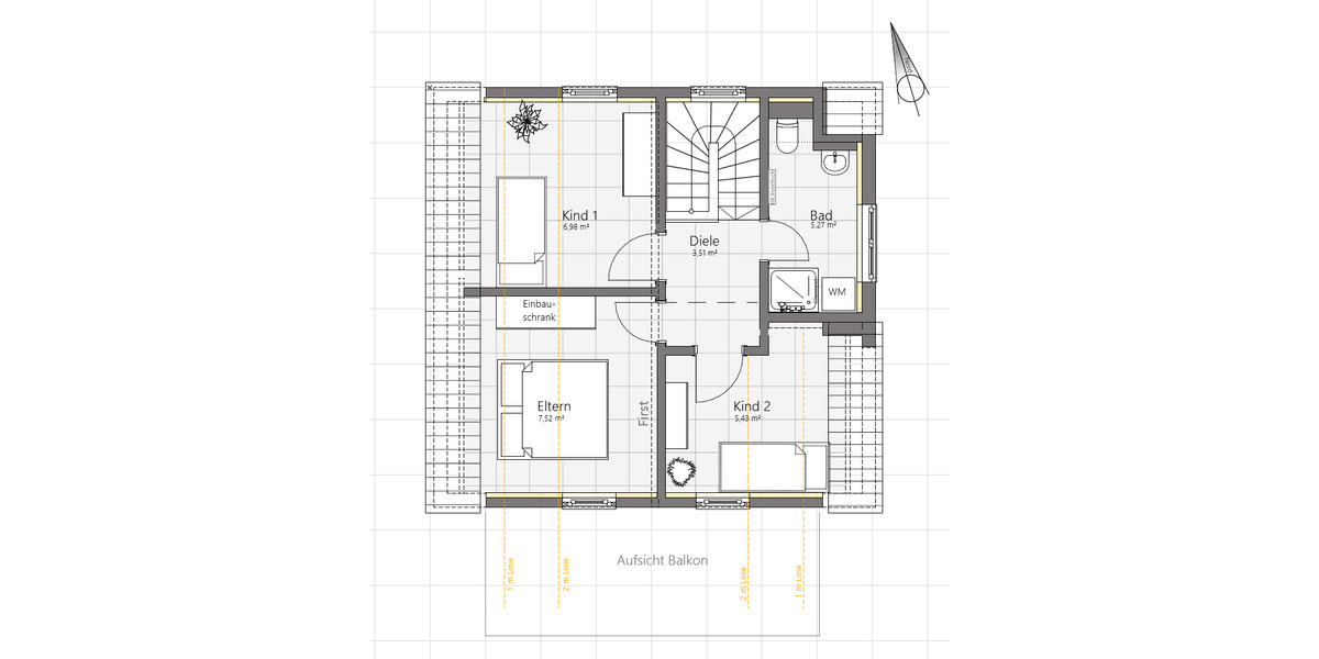 Etagenwohnung Künzelsau - 4 Zimmer, 74 m&sup2;, 948&euro; | Angebot:25927993