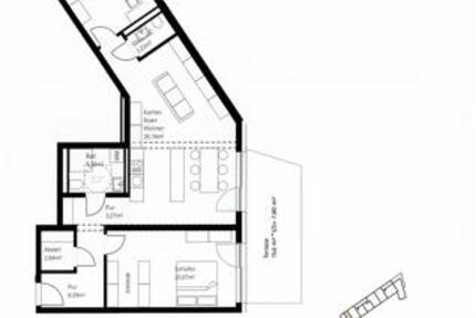 Wohnung Burghausen - 3 Zimmer, 100 m&sup2;, 1.300&euro; | Angebot:26265579