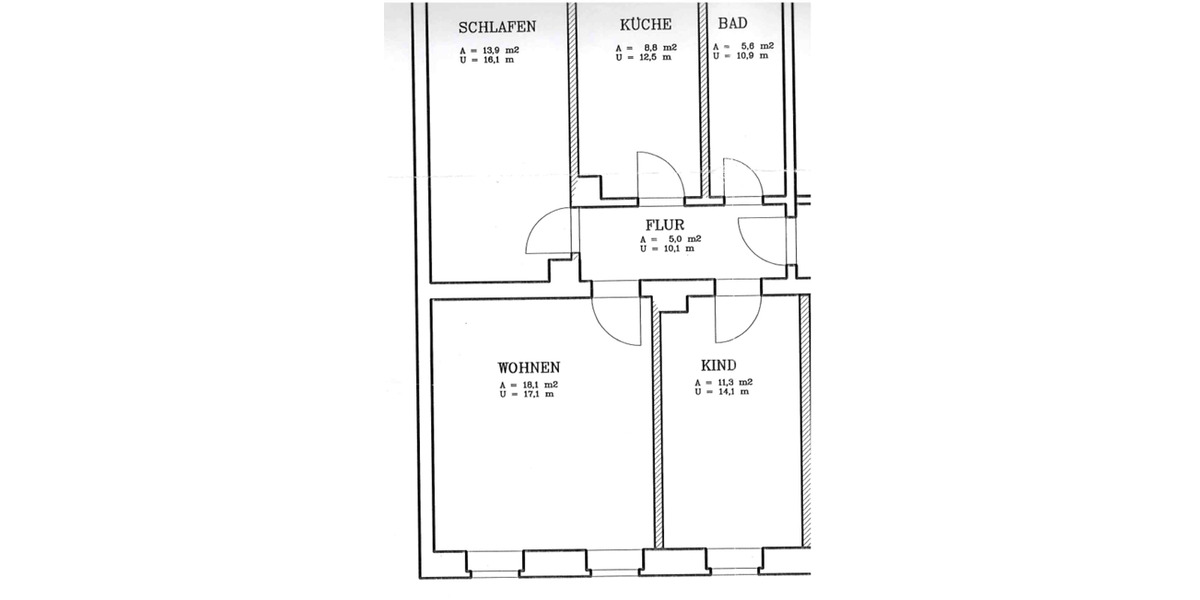 Etagenwohnung Dresden Pieschen-Süd - 3 Zimmer, 63 m&sup2;, 460&euro; | Angebot:26204429