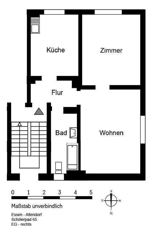 Wohnung zum Mieten in Essen 479 € 57.67 m²
