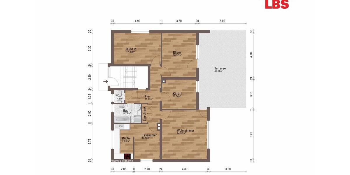Erdgeschoßwohnung Jettingen-Scheppach Scheppach - 4 Zimmer, 108 m&sup2;, 1.020&euro; | Angebot:26664842