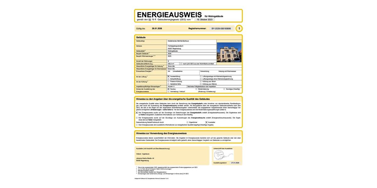 Etagenwohnung Regensburg Gallingkofen - 3 Zimmer, 71 m&sup2;, 1.200&euro; | Angebot:25370346