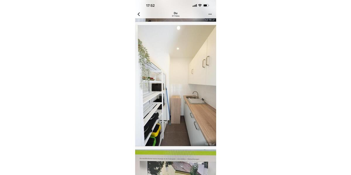 Erdgeschoßwohnung Augsburg Oberhausen - 1 Zimmer, 27 m&sup2;, 700&euro; | Angebot:25780562