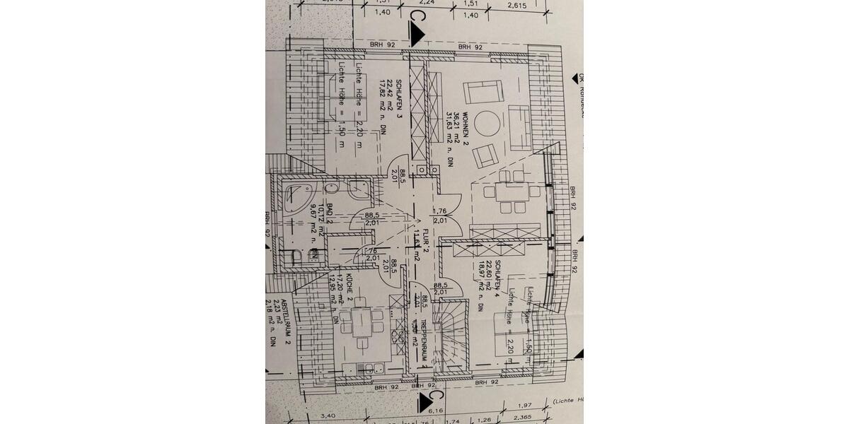 Etagenwohnung Adendorf - 3.5 Zimmer, 110 m&sup2;, 1.650&euro; | Angebot:25963602