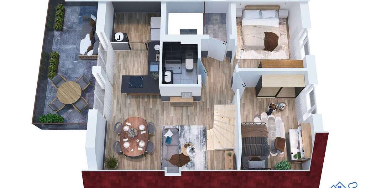 Etagenwohnung Allmendingen - 5 Zimmer, 106 m&sup2;, 1.590&euro; | Angebot:26100206