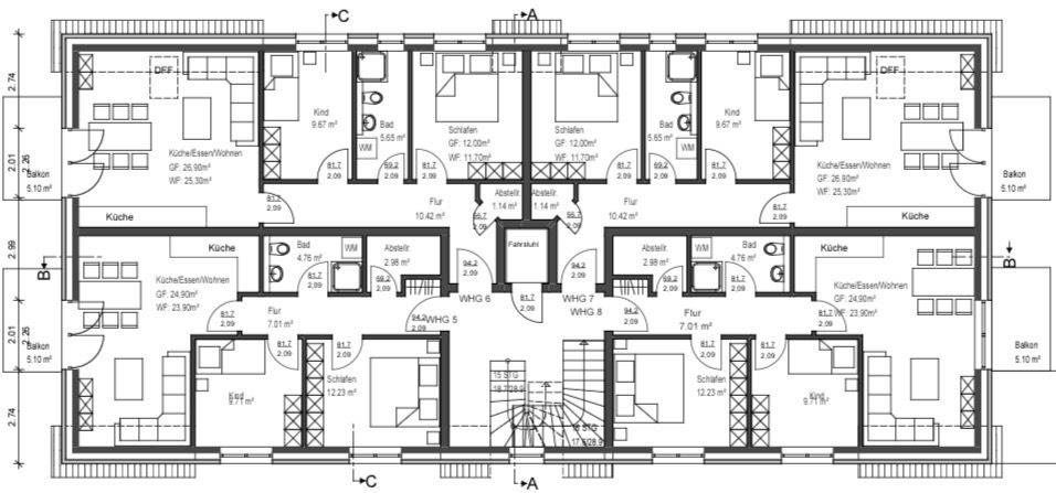 Erdgeschoßwohnung Riede - 3 Zimmer, 63 m&sup2;, 860&euro; | Angebot:25088808