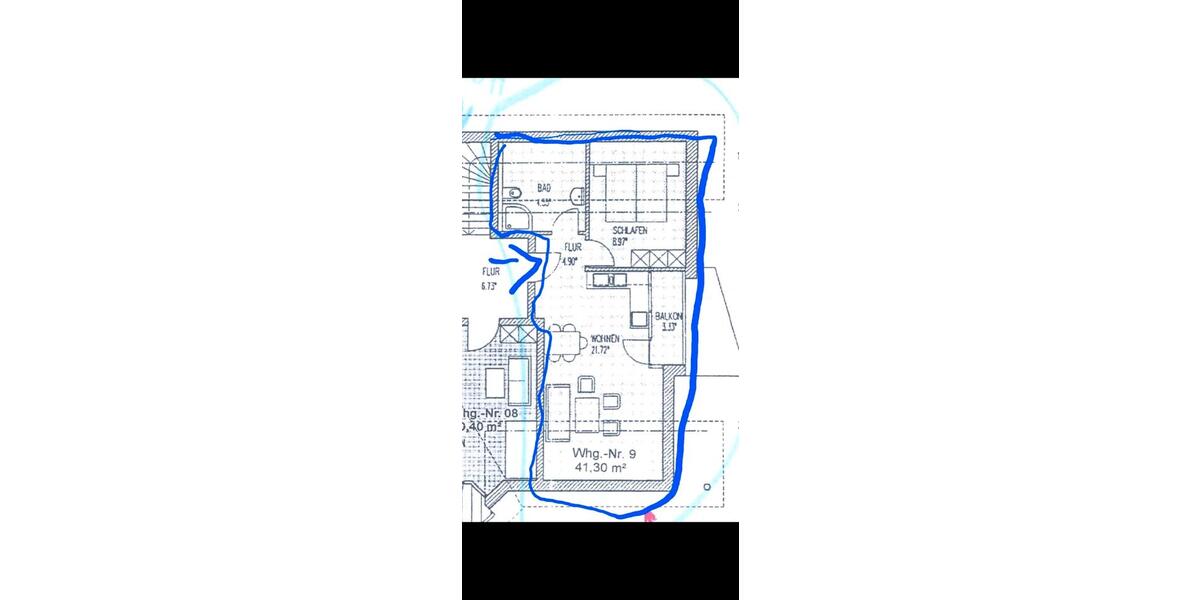 Dachgeschoßwohnung Wallersdorf - 2 Zimmer, 41 m&sup2;, 400&euro; | Angebot:26546186