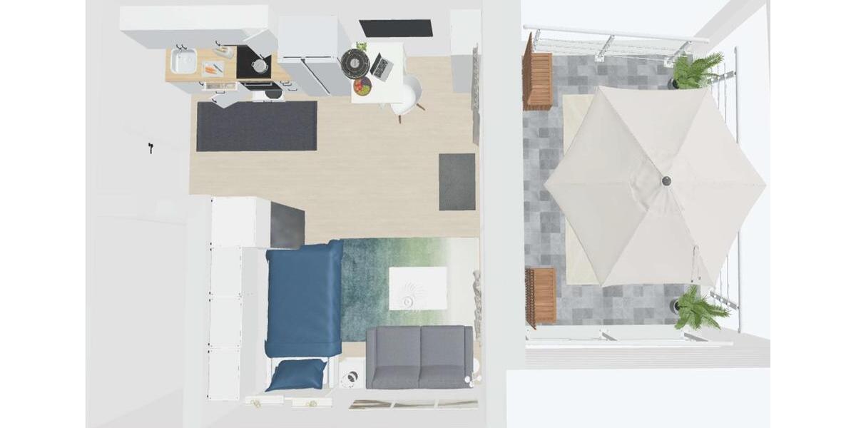 Etagenwohnung Viersen Hülsdonk - 1 Zimmer, 27 m&sup2;, 380&euro; | Angebot:26697664