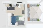 Etagenwohnung Viersen Hülsdonk - 1 Zimmer, 27 m&sup2;, 380&euro; | Angebot:26697664