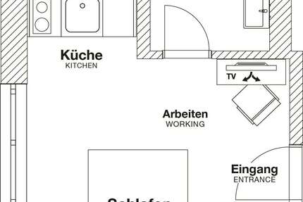 Zimmer Wolfsburg Vorsfelde - 1 Zimmer, 1.190&euro; | Angebot:22823666