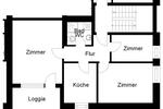 Dachgeschoßwohnung Osnabrück Dodesheide - 3 Zimmer, 65 m&sup2;, 643&euro; | Angebot:25565788
