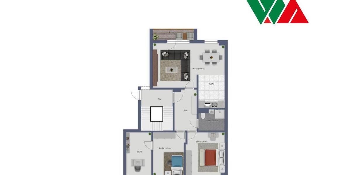 Etagenwohnung Magdeburg Großer Silberberg - 4 Zimmer, 65 m&sup2;, 490&euro; | Angebot:26262187