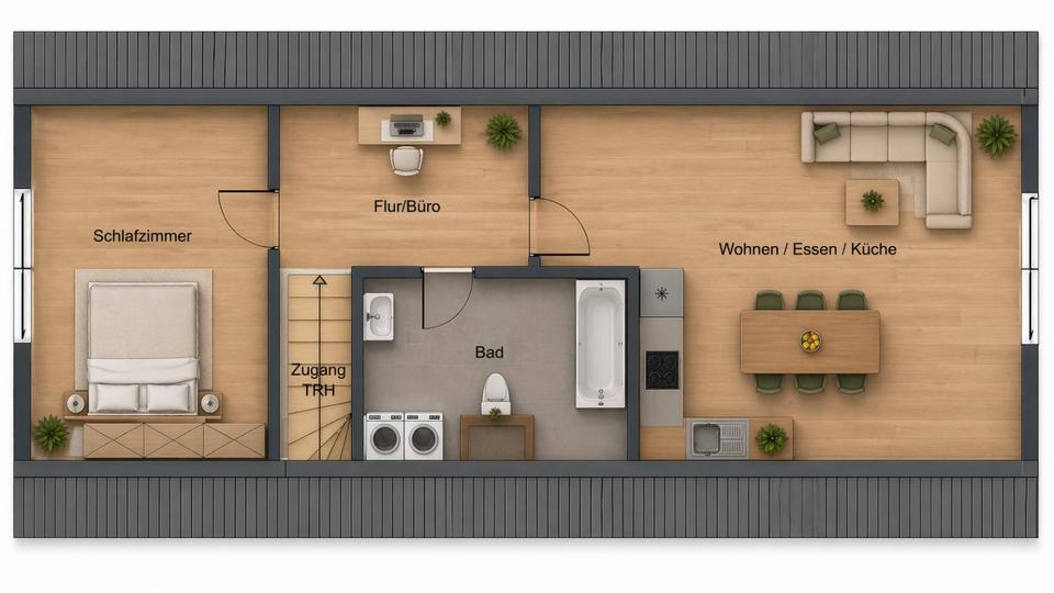 Dachgeschoßwohnung Reichenbach an der Fils - 2.5 Zimmer, 40 m&sup2;, 640&euro; | Angebot:26263038