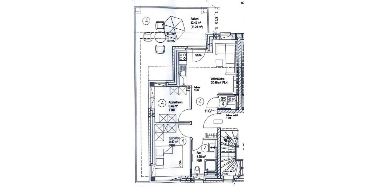 Etagenwohnung Oldenburg Drielaker-Moor - 3 Zimmer, 53 m&sup2;, 695&euro; | Angebot:26577034