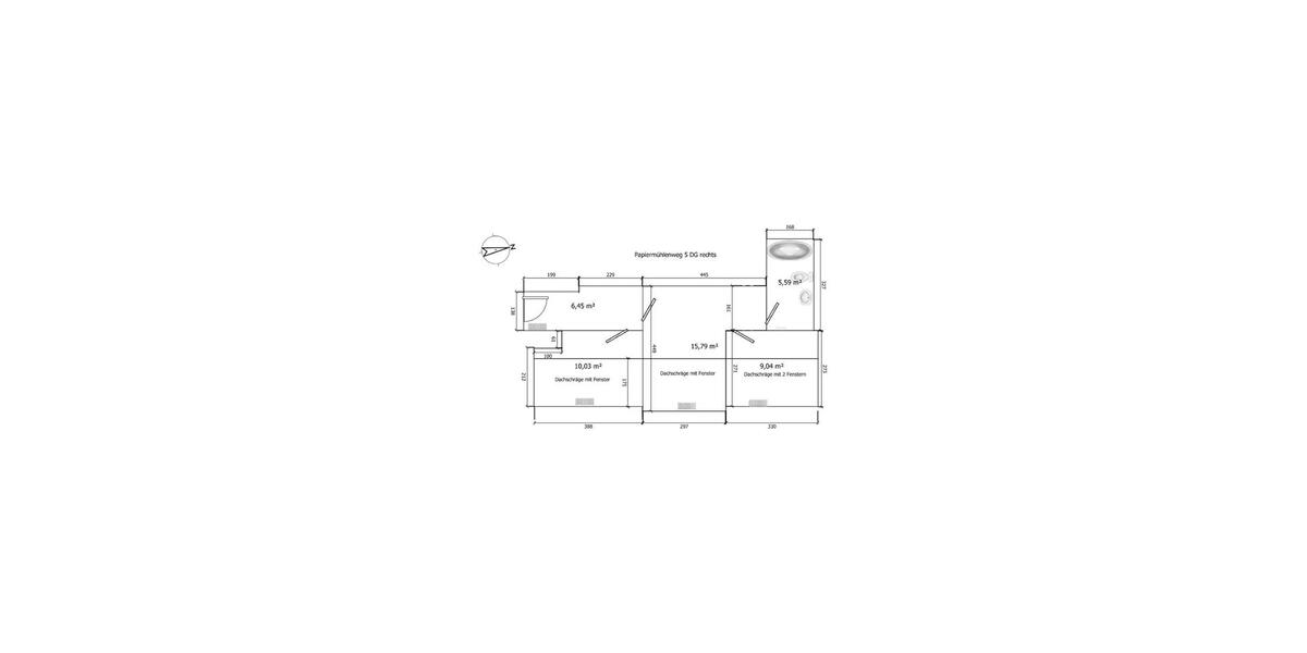 Dachgeschoßwohnung Greiz - 2 Zimmer, 43 m&sup2;, 243&euro; | Angebot:26436910