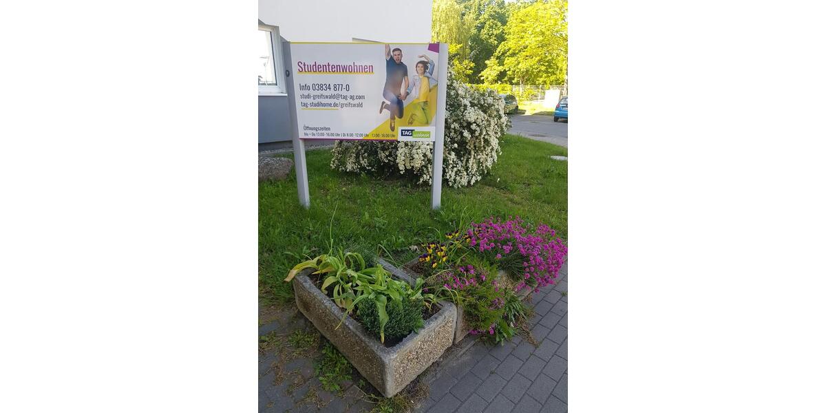 Etagenwohnung Greifswald Groß Schönwalde - 1 Zimmer, 20 m&sup2;, 161&euro; | Angebot:26265856