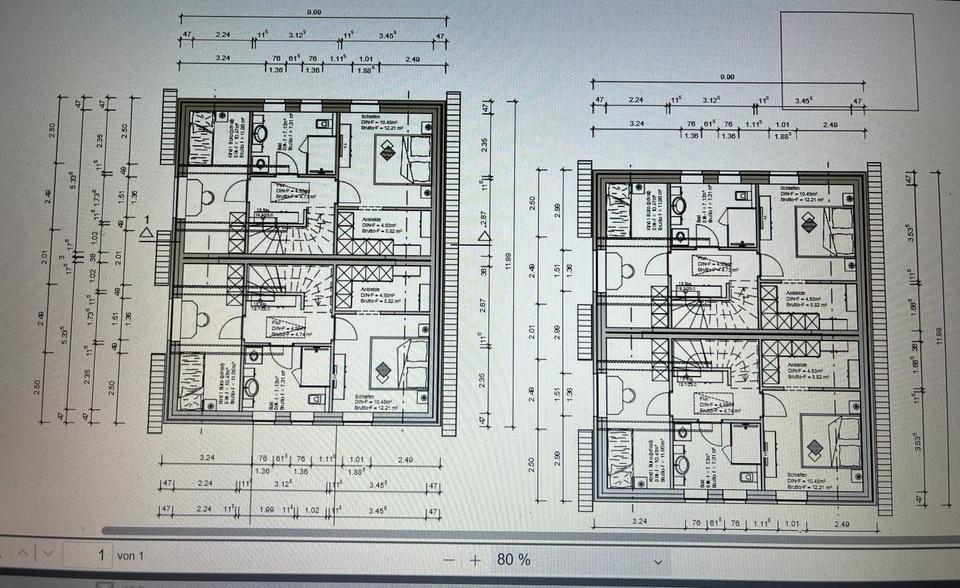 Doppelhaushälfte Edewecht - 3 Zimmer, 85 m&sup2;, 950&euro; | Angebot:25056778