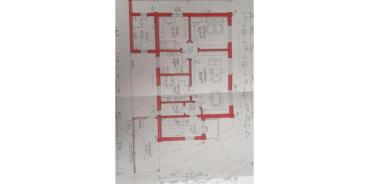 Erdgeschoßwohnung Essen (Oldenburg) - 3 Zimmer, 100 m&sup2;, 880&euro; | Angebot:25455524