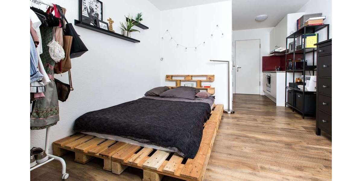 Wohnung zum Mieten in Stuttgart 600 € 23.8 m² 1 zimmer