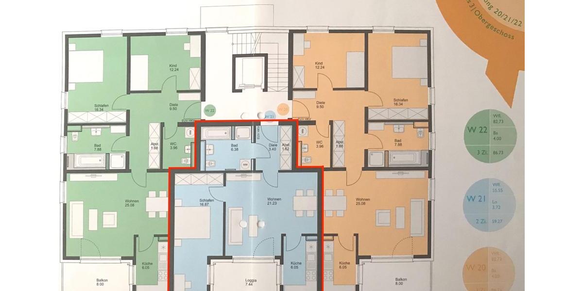 Etagenwohnung Neumarkt in der Oberpfalz Altenhof - 2 Zimmer, 60 m&sup2;, 780&euro; | Angebot:26502804