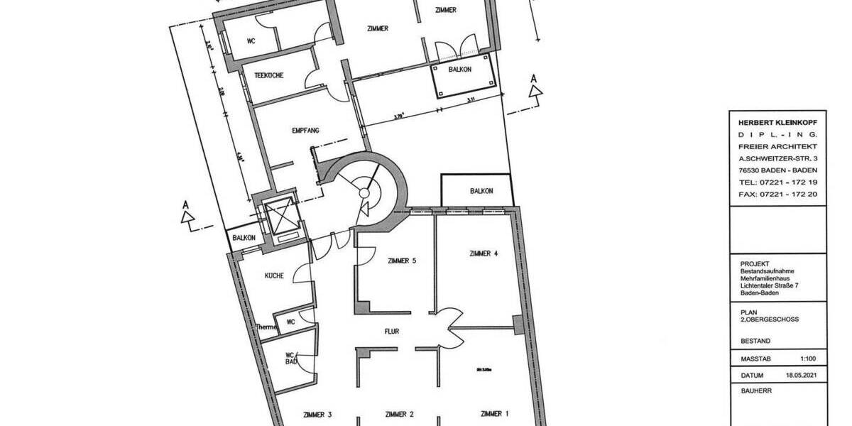 Gewerbeobjekt Baden-Baden Innenstadt - 3 Zimmer, 82 m&sup2;, 900&euro; | Angebot:26080119