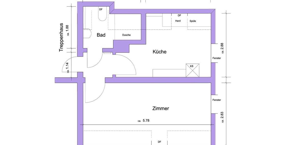 Dachgeschoßwohnung Zarrentin am Schaalsee - 1 Zimmer, 35 m&sup2;, 299&euro; | Angebot:26446734