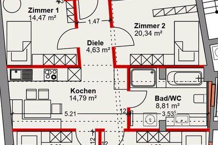 Wohnung Hof Altstadt - 4 Zimmer, 114 m&sup2;, 1.300&euro; | Angebot:26579452