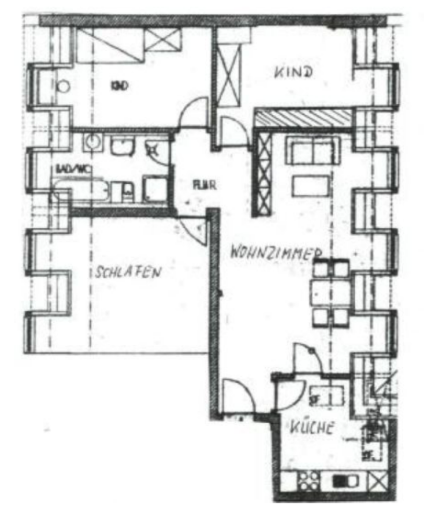 Etagenwohnung Kamenz - 4 Zimmer, 103 m&sup2;, 700&euro; | Angebot:25451034